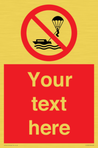 Custom No parasailing